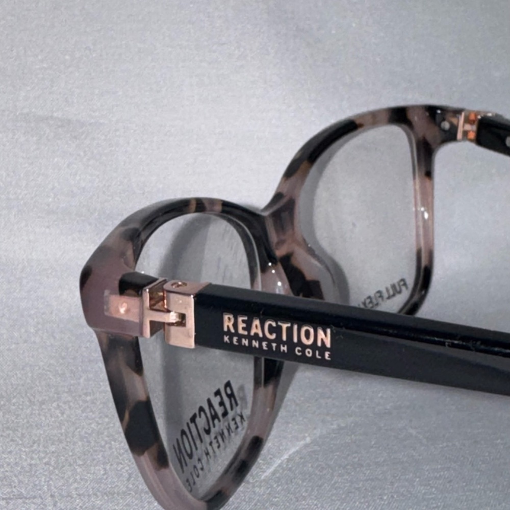 New Kenneth Cole Reaction Pink Tortoise Shell Eyeglasses Frames